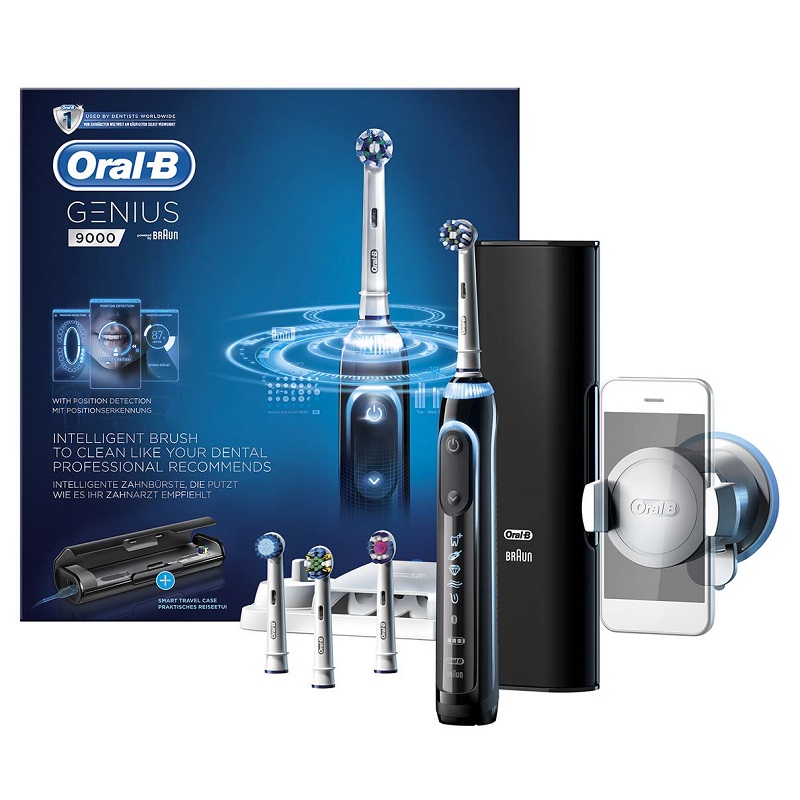 Oral B Genius 9000 智慧追蹤電動牙刷 黑色 Dentdent Oral B Genius 9000 智慧追蹤電動牙刷 黑色 Dentdent